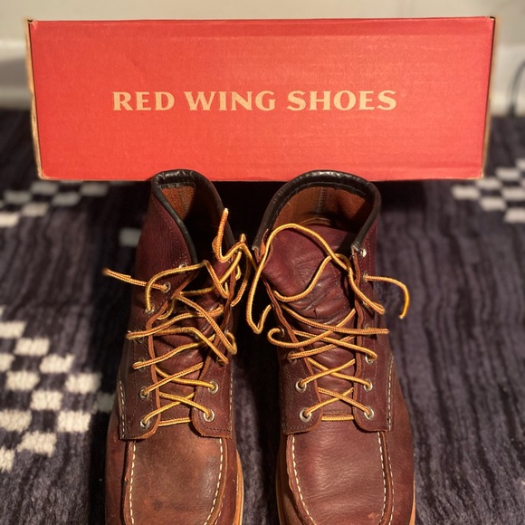 Red Wing Shoes Brown Leather Boots - Picture 2 of 6